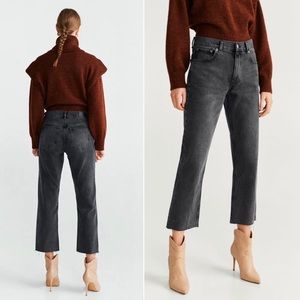 Mango MNG Denim Sayana Organic Cotton Straight Jeans US 2